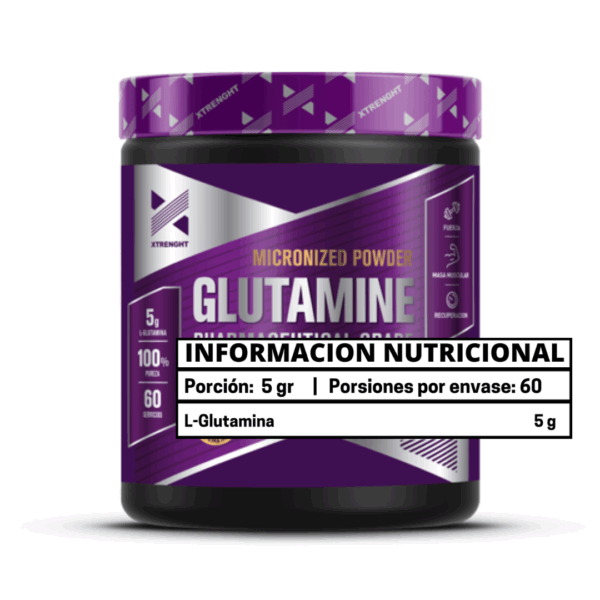 GLUTAMINA MICRONIZADA 300 GR - XTRENGHT NUTRITION - Imagen 2