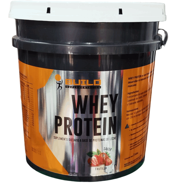 WHEY PROTEIN (3KG) Proteína De Frutilla - BUILD - Imagen 4