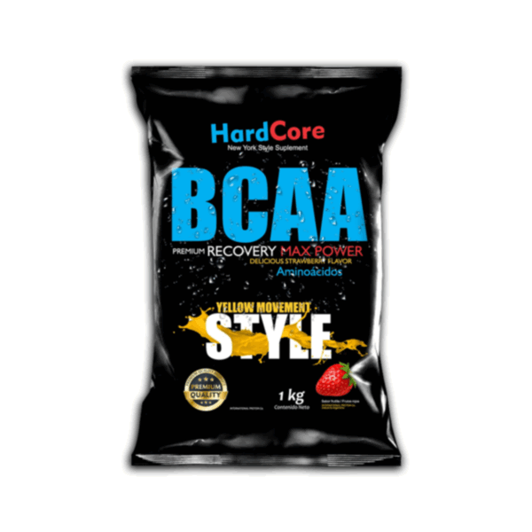 BCAA 1 KG AMINOACIDOS RAMIFICADOS FRUTILLA - HARDCORE - Imagen 3