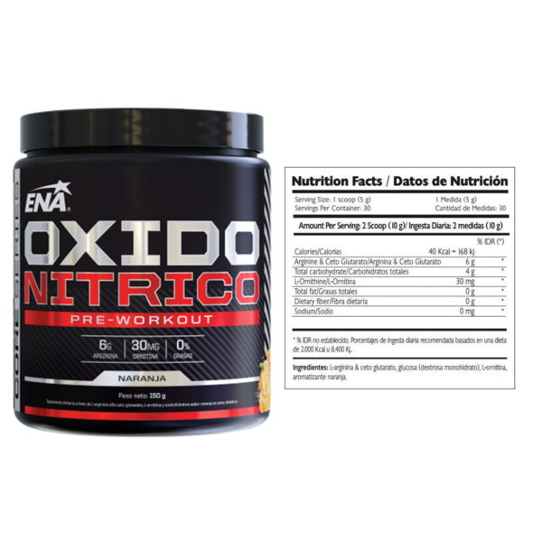 ÓXIDO NÍTRICO 150 GR VASODILATADOR NARANJA - ENA - Imagen 2