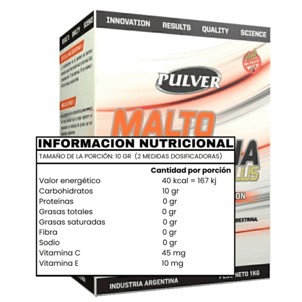 MALTODEXTRINA (1KG) - PULVER - Imagen 2