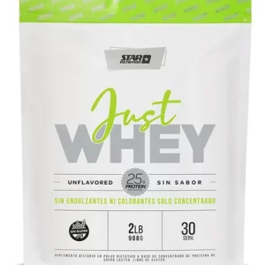 JUST WHEY 908 GR PROTEINA SIN SABOR  - STAR NUTRITION