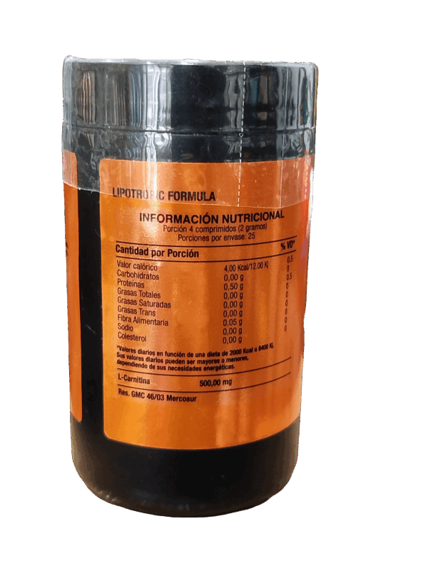 L-CARNITINA 500 QUEMADOR DE GRASA NATURAL 100 CAPSULAS - BUILD - Imagen 2