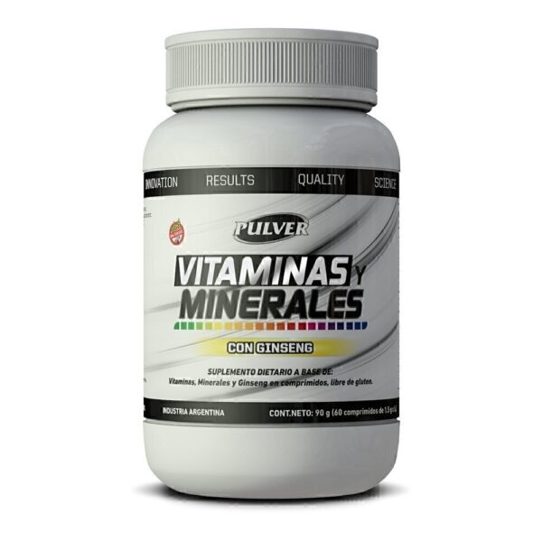 VITAMINAS Y MINERALES 60 CÁPSULAS MULTIVITAMINICO - PULVER - Imagen 3