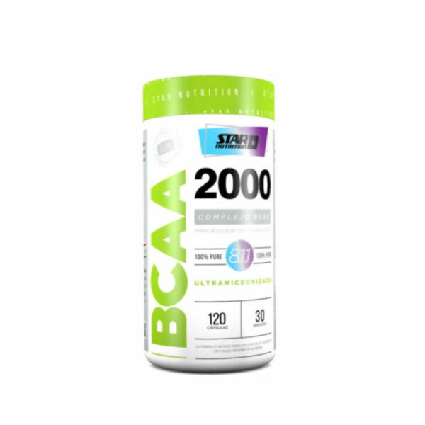BCAA 2000 AMINOACIDOS RAMIFICADOS 120 CAPSULAS - STAR NUTRITION