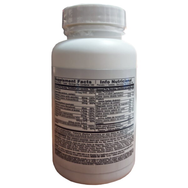Daily Formula X 100 Tabletas Multivitaminico - Universal - Imagen 2