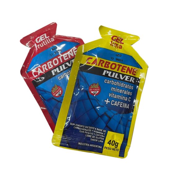 CARBOTENE GEL 40 GR UNIDAD GELES ENERGÉTICOS LIMA - PULVER - Imagen 3