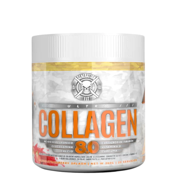 COLLAGEN 8.0 (260Gr) Colageno hidrolizado Frutilla - GENERATION FIT