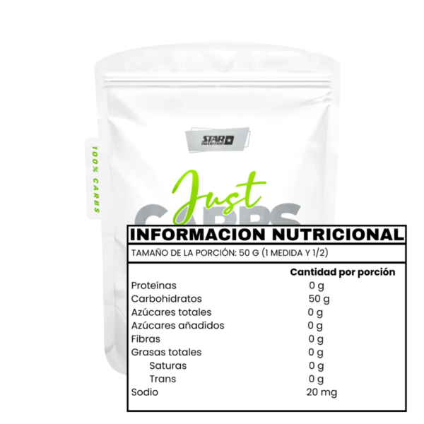 JUST CARBS MALTODEXTRINA (1 KG) - STAR NUTRITION - Imagen 2