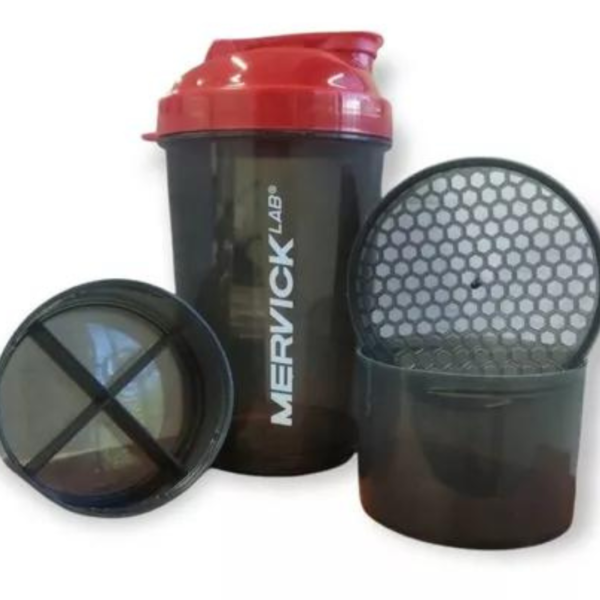 SHAKER TRICUERPO 600 ML - MERVICK - Imagen 2