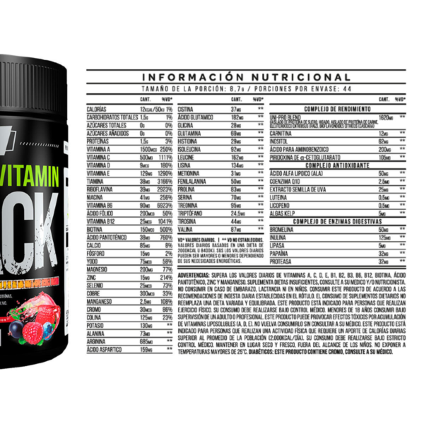 Iron Pack Multivitamin 383 Gr  Fruit punch - Star Nutrition - Imagen 2