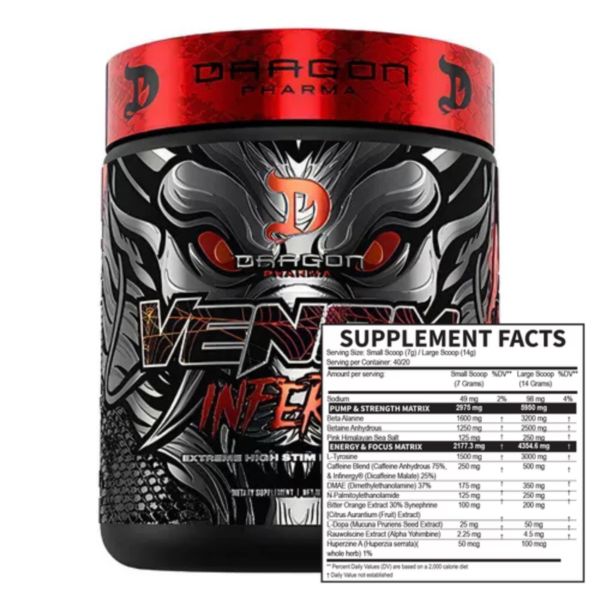 Venom Inferno 280 Gr - Dragon Pharma - Imagen 2