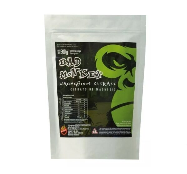 Citrato De Magnesio 500 Gr - Bad Monkey