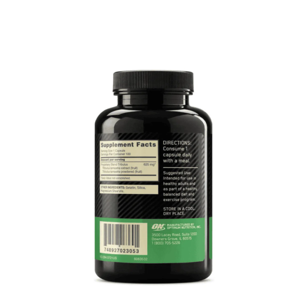Tribulus 625 Mg 100 Capsulas - Optimum Nutrition - Imagen 2