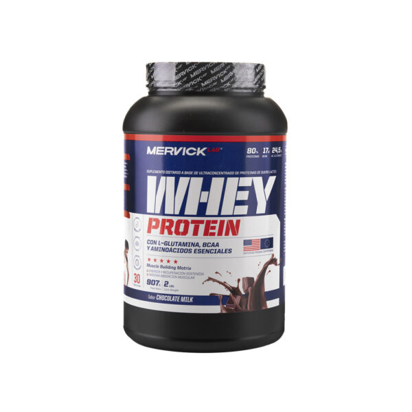 WHEY PROTEIN (1kg) SABOR CHOCOLATE- MERVICK-LAB - Imagen 4