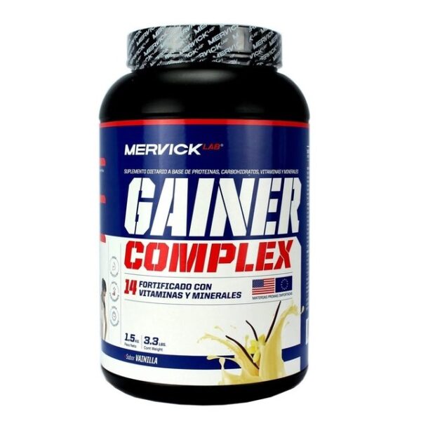 GAINER COMPLEX (1.5Kg) Sabor Vainilla - MERVICK-LAB
