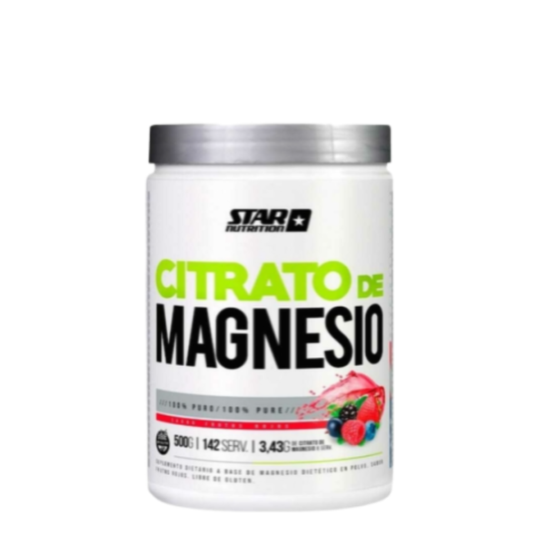 CITRATO DE MAGNESIO 500 GR SABOR FRUTOS ROJOS - STAR NUTRITION