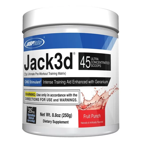 Jack3d Pre-Workout 250 gr Sabor Fruit Punch - Usplabs