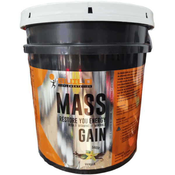 MASS GAIN  GANADOR DE PESO (4,5KG) Vainilla - BUILD - Imagen 4
