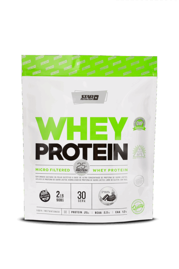 WHEY PROTEIN DOY PACK 908 GR COOKIES - STAR NUTRITION - Imagen 3