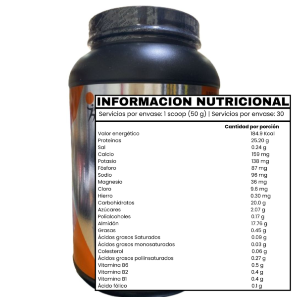 MASS GAIN (1,5KG) GANADOR DE PESO DE CHOCOLATE - BUILD - Imagen 2