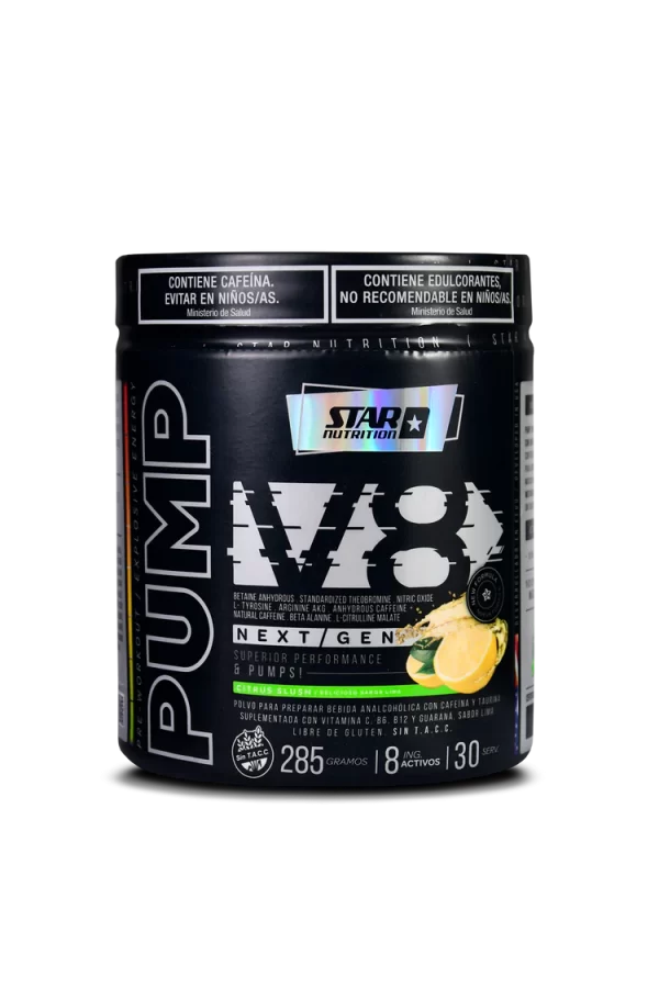 PUMP V8 295 GR PRE ENTRENO LIMÓN - STAR NUTRITION
