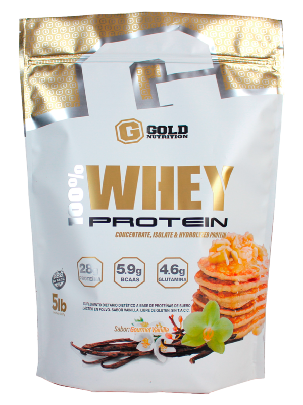 100% Whey Protein 2 Lb Vainilla - Gold Nutrition