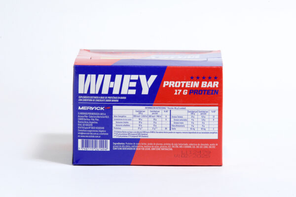 BARRITAS WHEY PROTEIN BAR 65 GR CHOCOLATE - MERVICK - Imagen 2