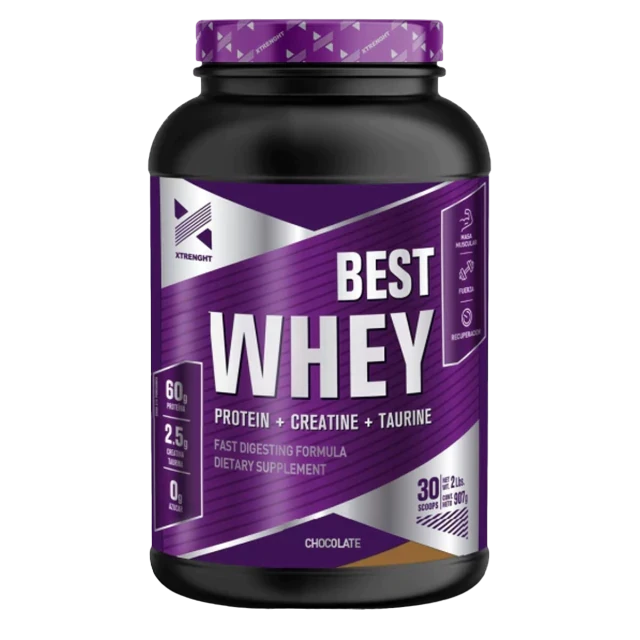 BEST WHEY (1KG) PROTEÍNA CON CREATINA Y TAURINA CHOCOLATE - XTRENGHT