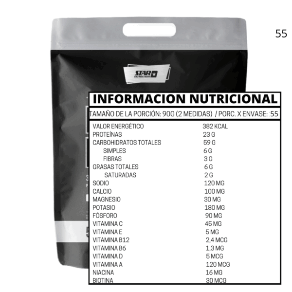 MUTANT MASS 5 kg GANADOR DE PESO VAINILLA - STAR NUTRITION - Imagen 2