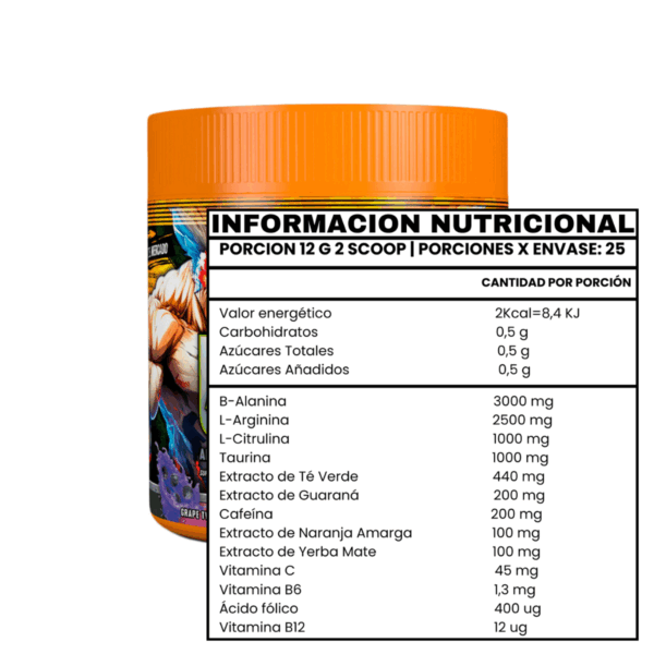 ULTRA PREDATOR 300 GR PRE ENTRENO Grape Twist - GENERATION FIT - Imagen 2