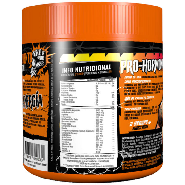 TESTO GEN PRO-HORMONAL GRAPE TWIST 300 GR - GENERATION FIT - Imagen 2