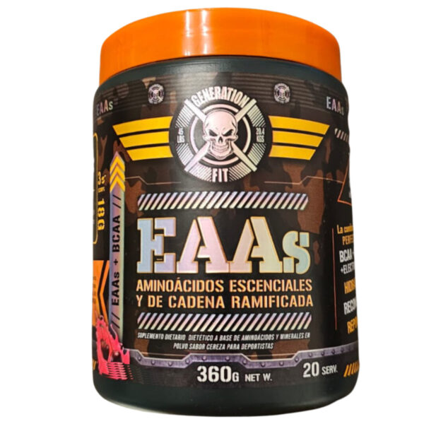 EAA'S AMINOÁCIDOS ESENCIALES 360 GR SWEET CHERRY - GENERATION FIT - Imagen 3