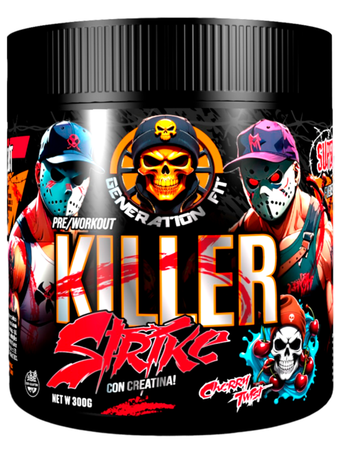 KILLER STRIKE PRE ENTRENO CON CREATINA CHERRY TWIST 300 GR - GENERATION FIT