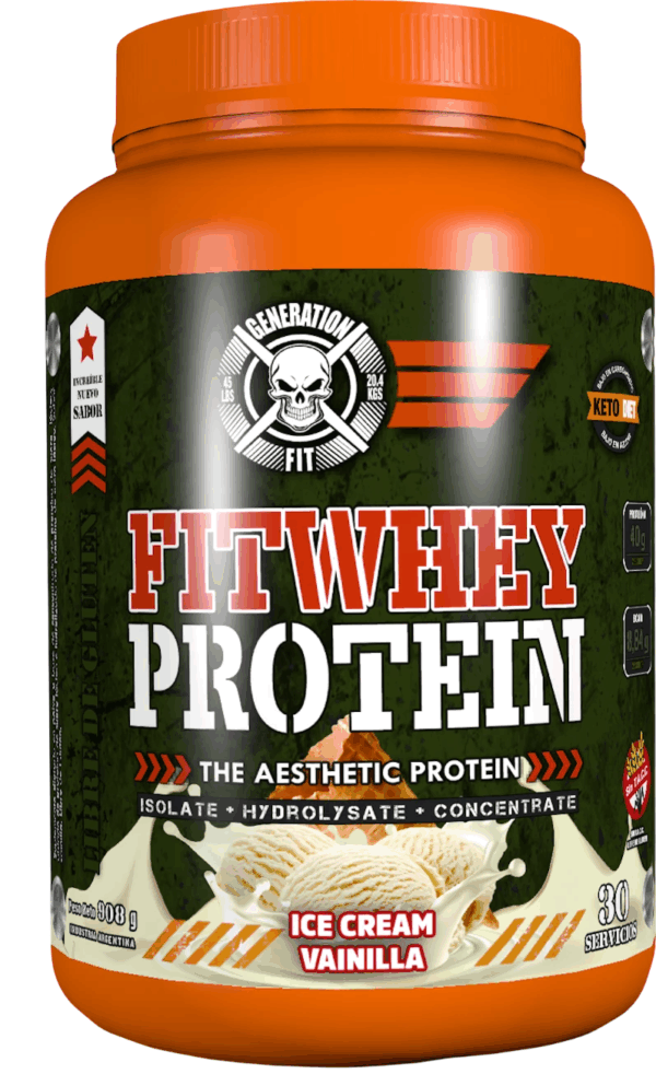 Fitwhey Protein Ice Cream Vainilla 908 Gr Proteína De Suero - Generation Fit
