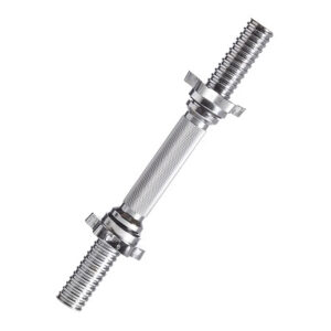 Mancuernas Maciza A Rosca Cromada Por Unidad Con Topes 30 MM