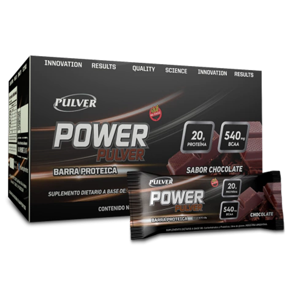 BARRITAS PROTEICAS POWER PULVER 60 GR UNIDAD CHOCOLATE - PULVER