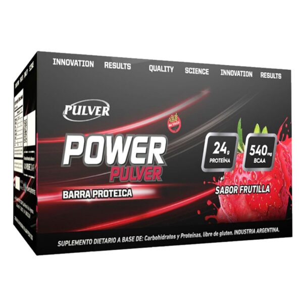 BARRITAS PROTEICAS POWER PULVER 60 GR UNIDAD FRUTILLA - PULVER - Imagen 3