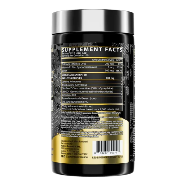 LIPO 6 HERS ULTRA CONCENTRATE 60 CAPSULAS - NUTREX - Imagen 2