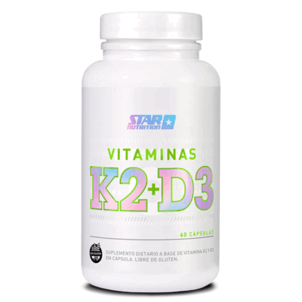VITAMINA K2 + VITAMINA D3 60 CAPSULAS - STAR NUTRITION - Imagen 3