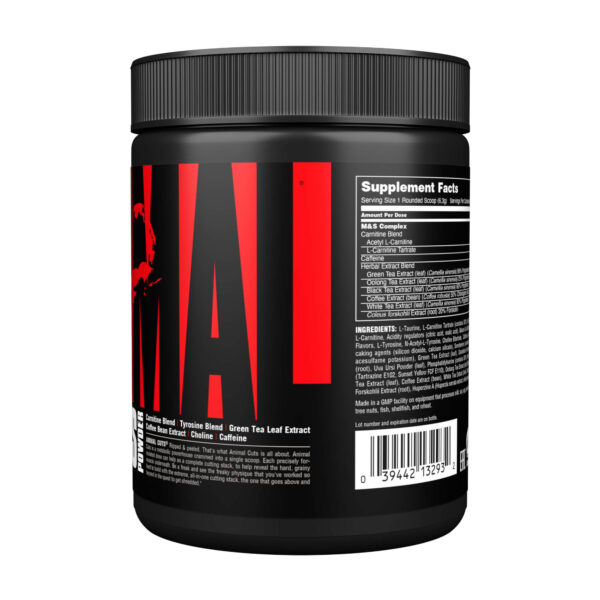 CUTS POWDER 265 GR QUEMADOR DE GRASA NARANJA MANGO - ANIMAL - Imagen 3