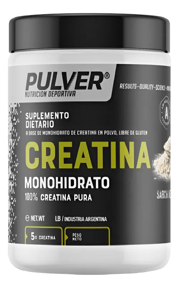 Creatina Monohidratada 500 gr Sin T.A.C.C. - Pulver