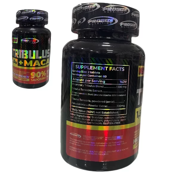 Tribulus + Maca 1,5 Gr 120 Tablets - Prosize nutrition - Imagen 2