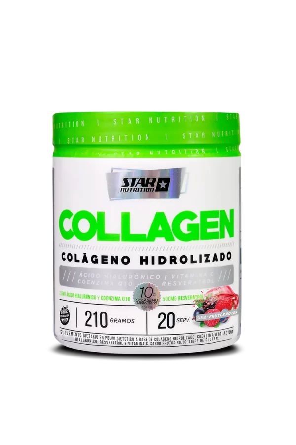 COLLAGEN 210 GR COLAGENO HIDROLIZADO FRUTOS ROJOS - STAR NUTRITION