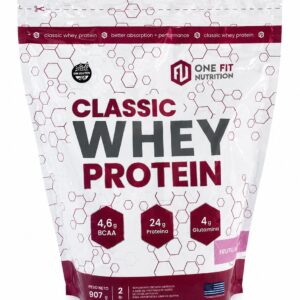 PROTEÍNA CLASSIC WHEY PROTEIN 2LB SABOR FRUTILLA - ONE FIT