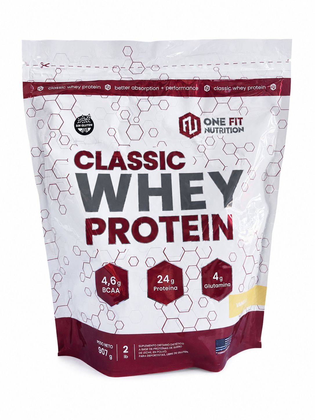 PROTEÍNA CLASSIC WHEY PROTEIN 2LB SABOR VAINILLA - ONE FIT