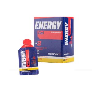 ENERGY GEL+3 X CAJA CON CAFEÍNA SABOR LIMON - MERVICK LAB