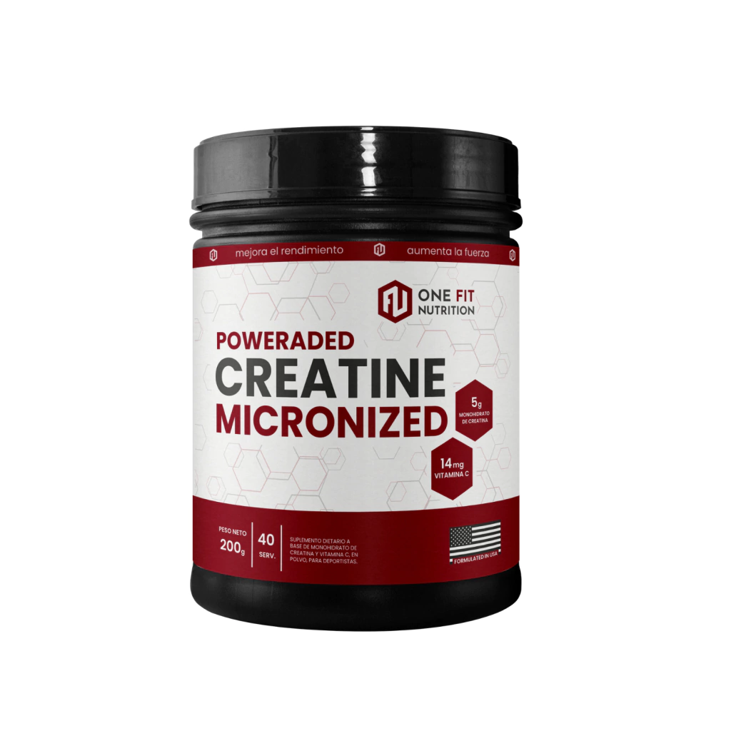 CREATINA MONOHIDRATO MICRONIZADA 200 GR - ONE FIT - Imagen 3