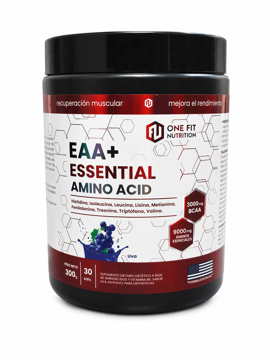 EAA+ ESSENTIAL AMINO ACID 300 GR UVA - ONE FIT