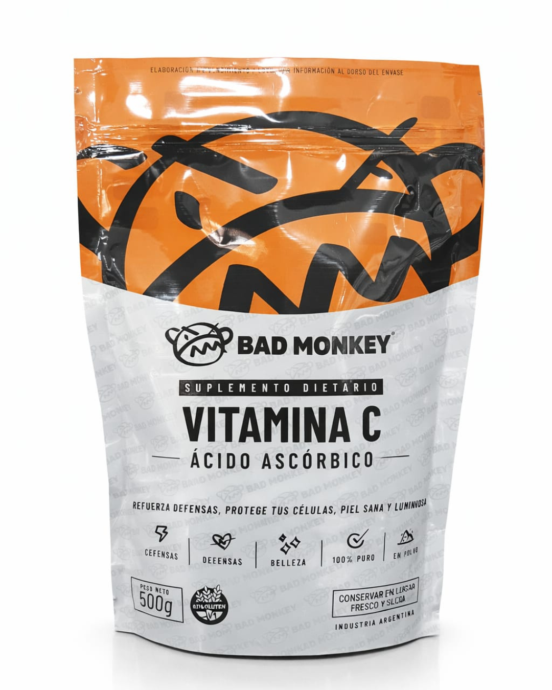 VITAMINA C 500 GR ACIDO ASCORBICO - BAD MONKEY